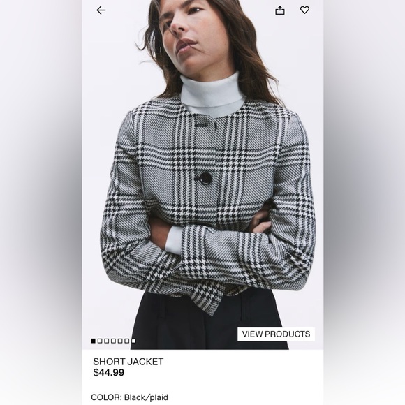 H&M Plaid Women's Jacket and Skirt Set - Picture 5 of 10